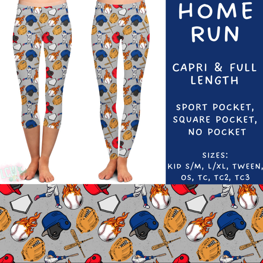 Preorder Custom Styles - Home Run - Closes 2 Oct - ETA late Dec 2024 Leggings