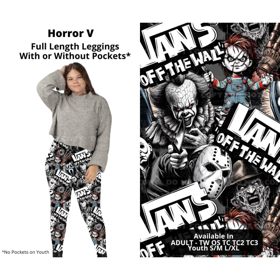 PREORDER Custom Styles - Horror V - Closes 27 Nov - ETA late Feb 2025 Leggings