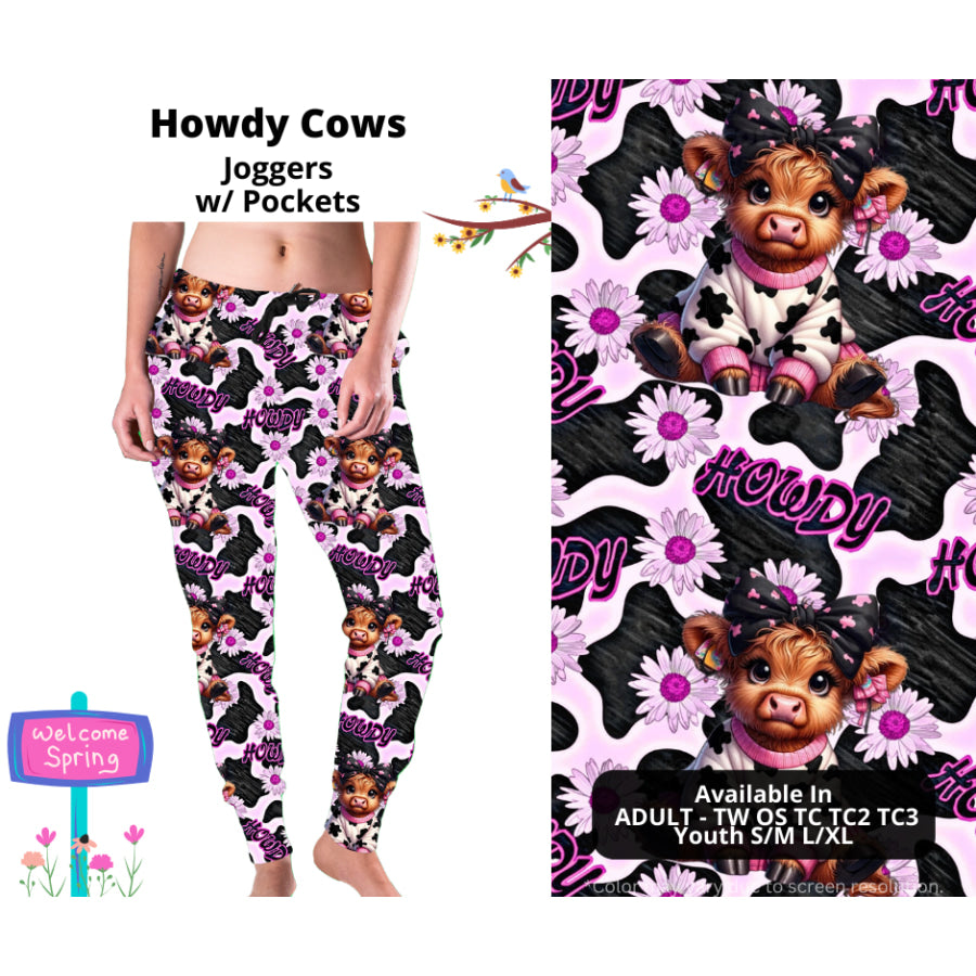 PREORDER Custom Styles - Howdy Cows - Closes 20 Jan - ETA late Apr 2025 Leggings