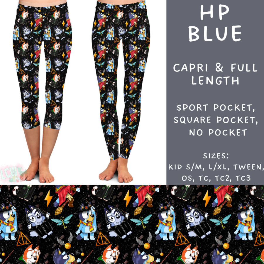 Preorder Custom Styles - HP Blue - Closes 11 Oct - ETA late Dec 2024 Leggings