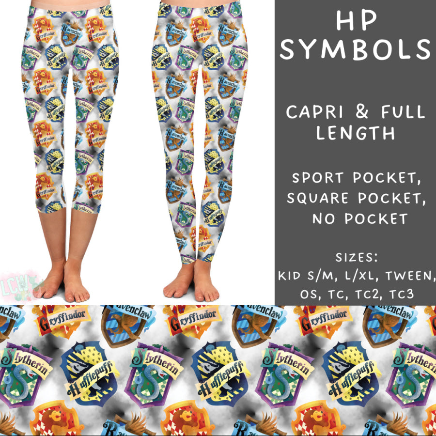 Preorder Custom Styles - HP Symbols - Closes 11 Oct - ETA late Dec 2024 Leggings