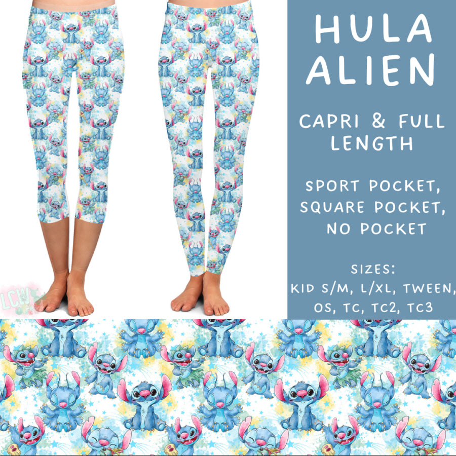 Preorder Custom Styles - Hula Alien - Closes 27 Jan - ETA late Apr 2025 Leggings