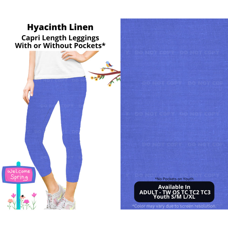 PREORDER Custom Styles - Hyacinth Linen - Closes 8 Jan - ETA late Apr 2025 Leggings