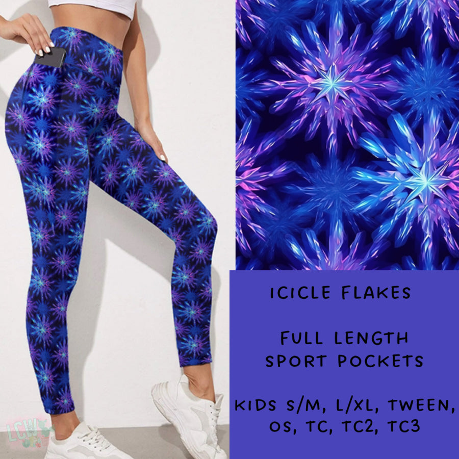 Preorder Custom Styles - Icicle Flakes - Closes 15 Nov - ETA early Feb 2025 Leggings