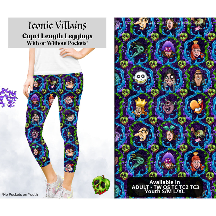 Preorder Custom Styles - Iconic Villains - Closes 28 Mar - ETA mid Jul 2025 Leggings