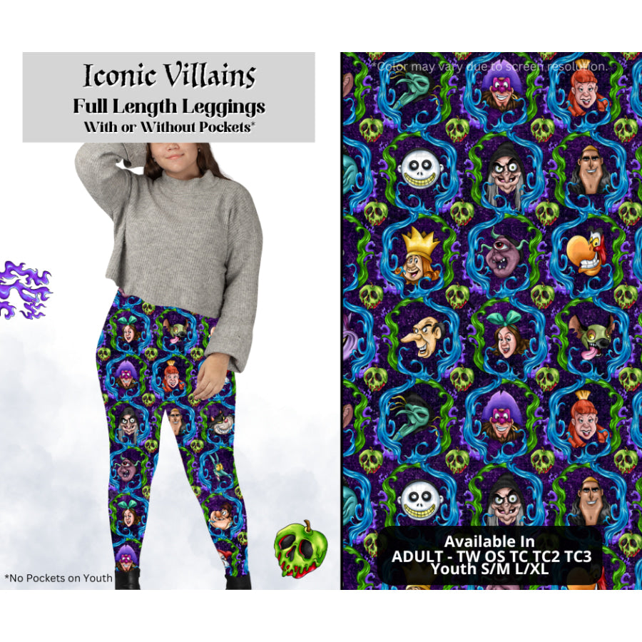 Preorder Custom Styles - Iconic Villains - Closes 28 Mar - ETA mid Jul 2025 Leggings