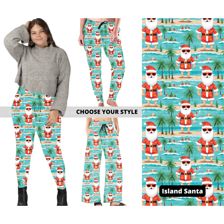 PREORDER Custom Styles - Island Santa - Closes 7 Oct - ETA late Dec 2024 Leggings