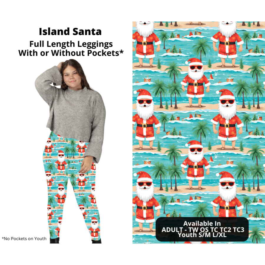 PREORDER Custom Styles - Island Santa - Closes 7 Oct - ETA late Dec 2024 Leggings