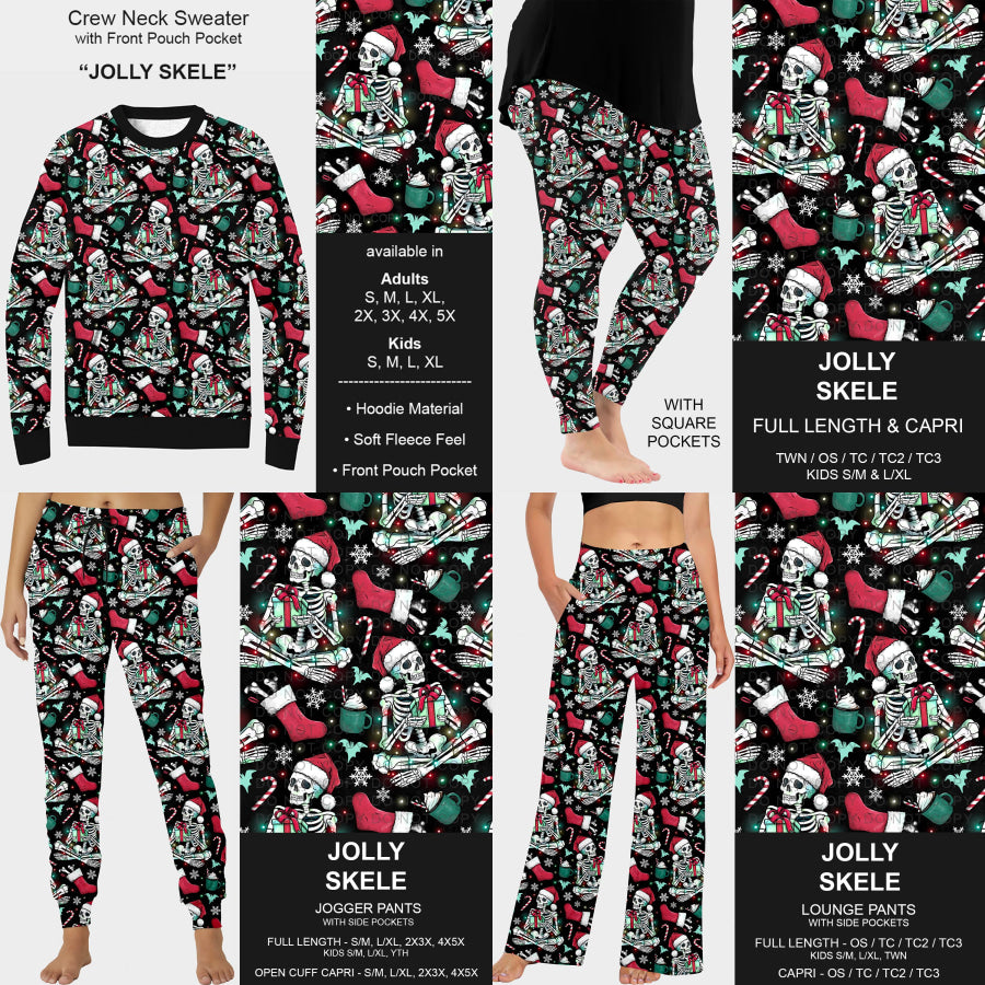 PREORDER Custom Styles - Jolly Skele - Closes 22 Jul - ETA late Oct 2025 Loungewear