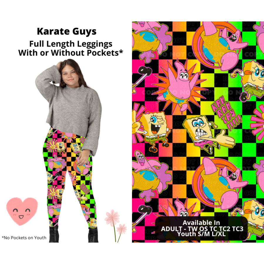 Preorder Custom Styles - Karate Guys - Closes 3 Mar - ETA mid Jun 2025 Leggings