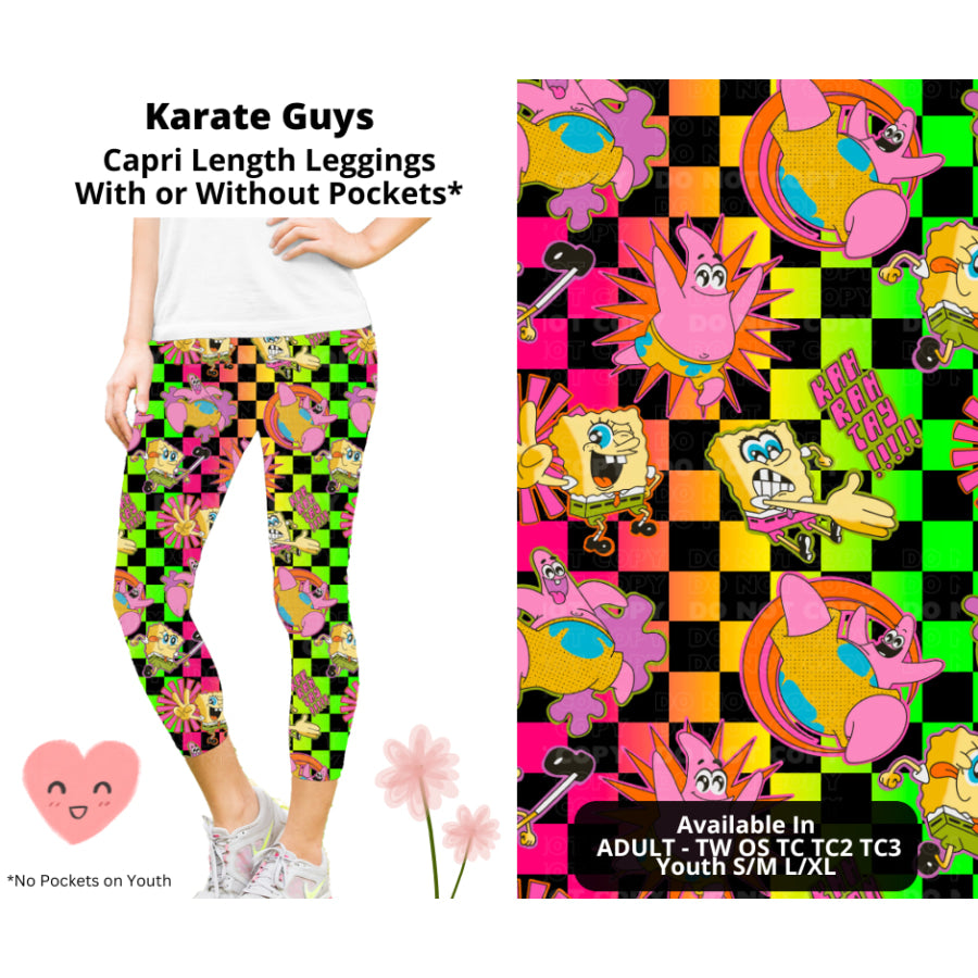 Preorder Custom Styles - Karate Guys - Closes 3 Mar - ETA mid Jun 2025 Leggings