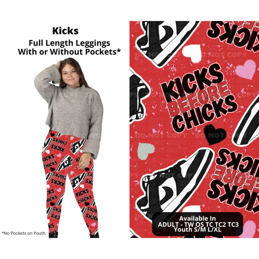 PREORDER Custom Styles - Kicks - Closes 27 Nov - ETA late Feb 2025 Leggings