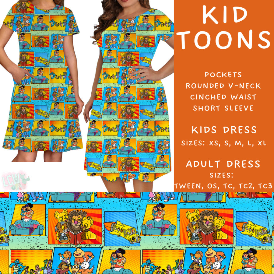 Preorder Custom Styles - Kid Toons - Closes 5 Mar - ETA late May 2025 Leggings