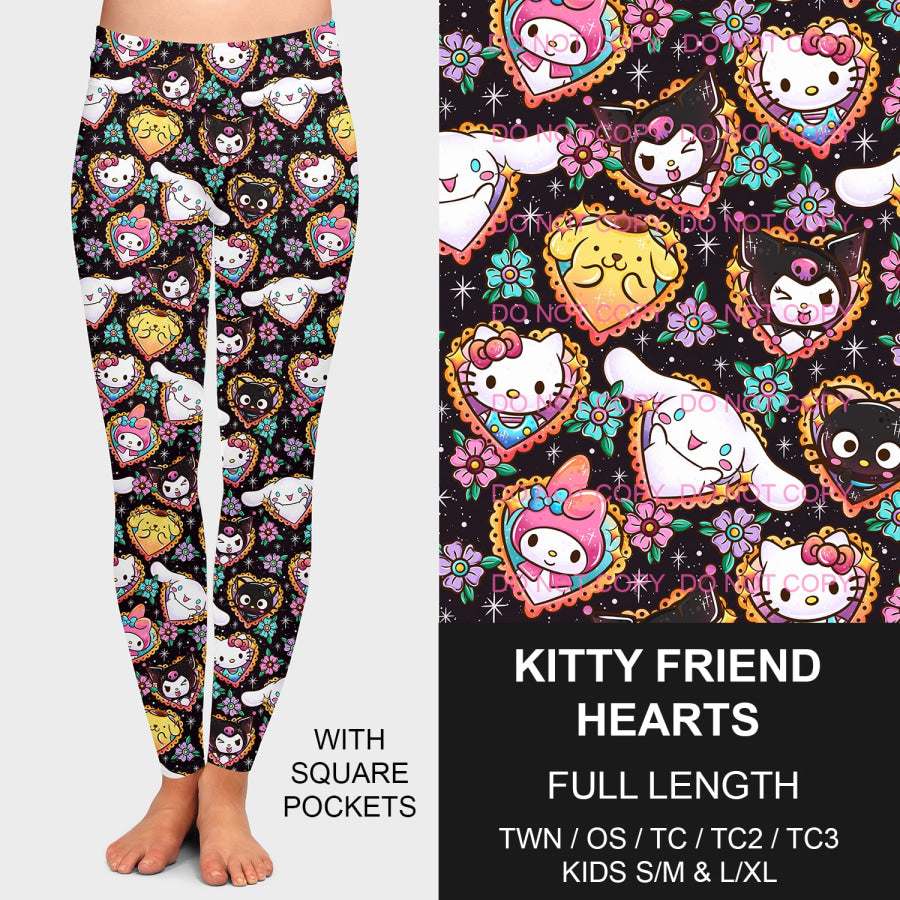 PREORDER Custom Styles - Kitty Friend Hearts - Closes 3 Dec - ETA mid Feb 2025 Loungewear