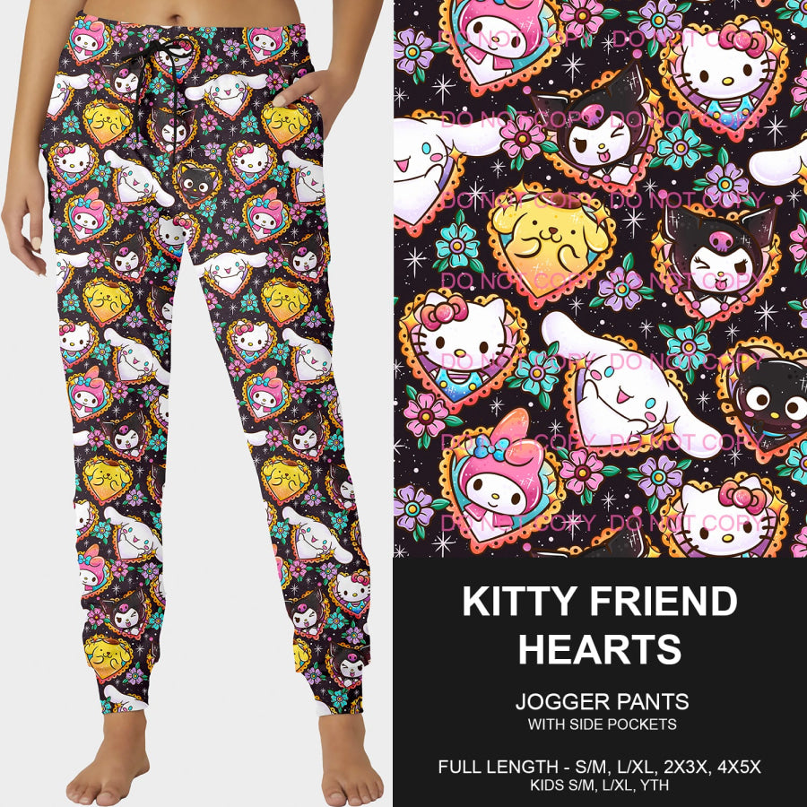 PREORDER Custom Styles - Kitty Friend Hearts - Closes 3 Dec - ETA mid Feb 2025 Loungewear