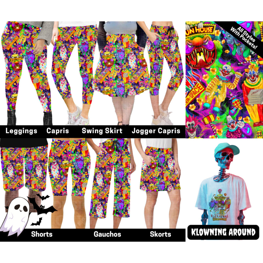Preorder Custom Styles - Klowning Around - Closes 28 May - ETA late Sep 2025 Leggings