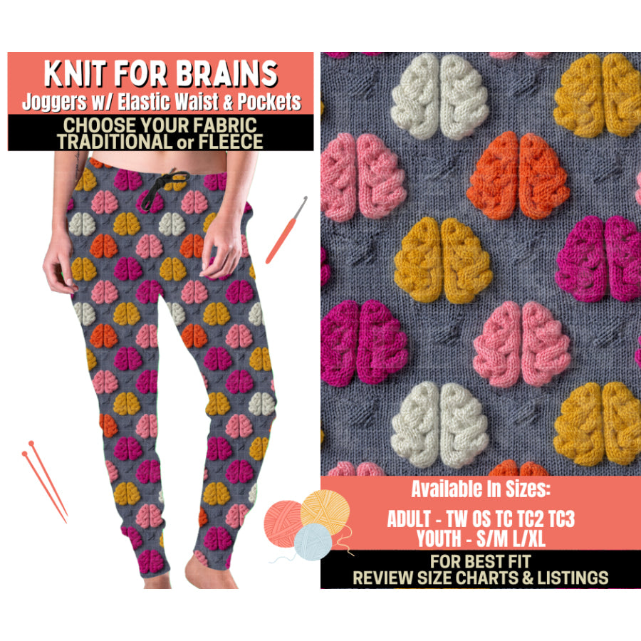 Preorder Custom Styles - Knit For Brains - Closes 1 Oct - ETA Early Feb 2026 Leggings