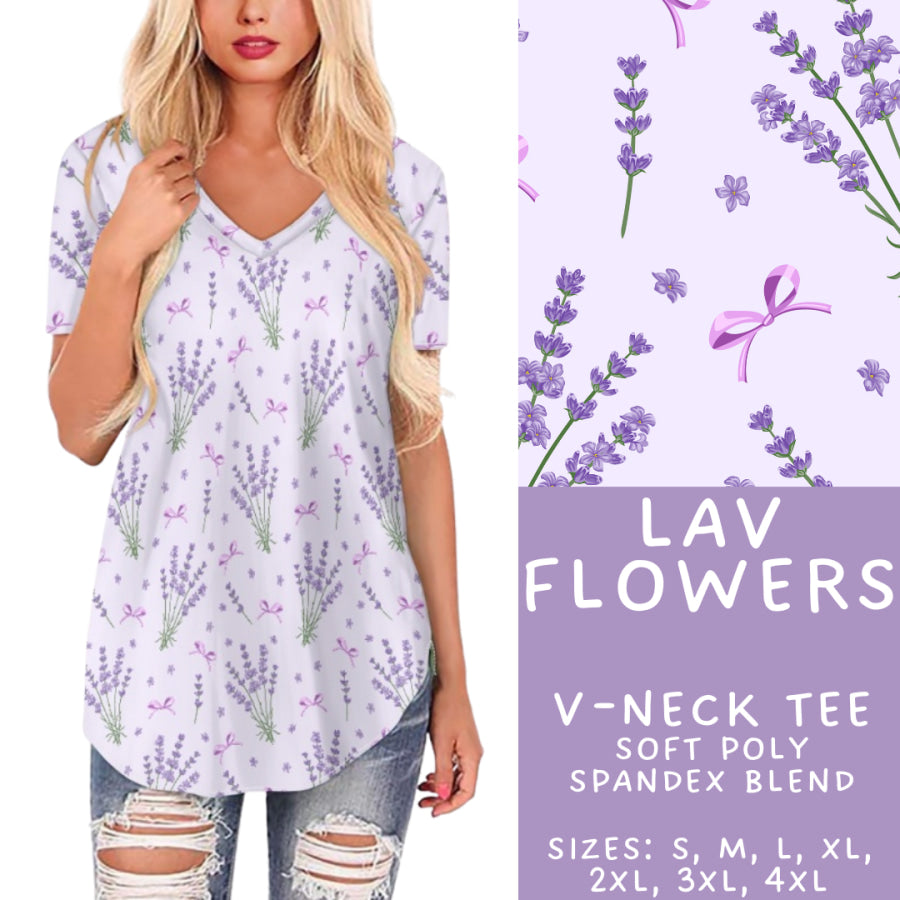 Preorder Custom Styles Lav Flowers Closes 4 Sep ETA late Nov 2025 Leggings