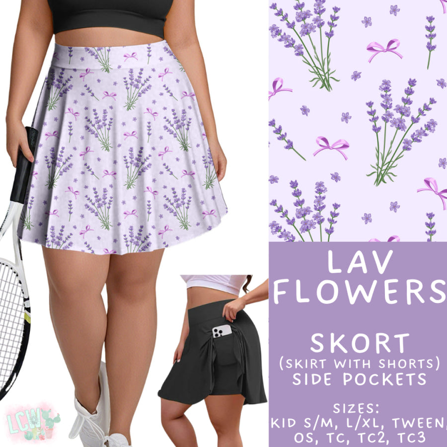 Preorder Custom Styles Lav Flowers Closes 4 Sep ETA late Nov 2025 Leggings
