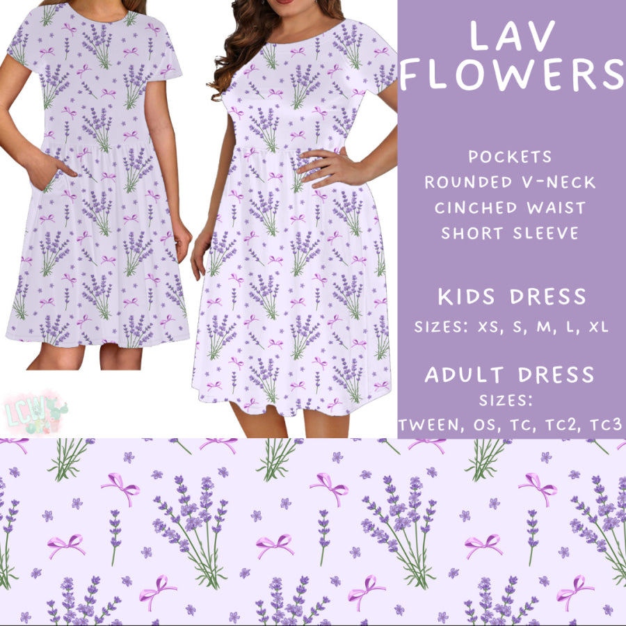 Preorder Custom Styles Lav Flowers Closes 4 Sep ETA late Nov 2025 Leggings