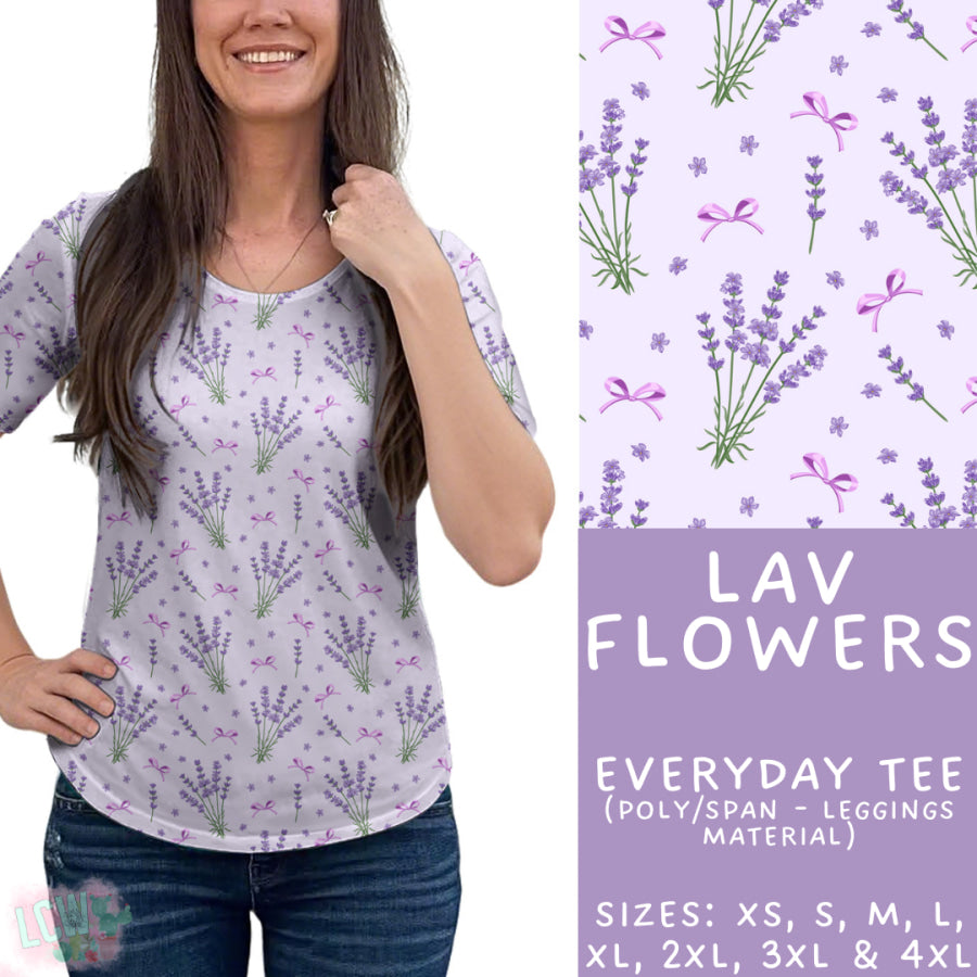 Preorder Custom Styles Lav Flowers Closes 4 Sep ETA late Nov 2025 Leggings