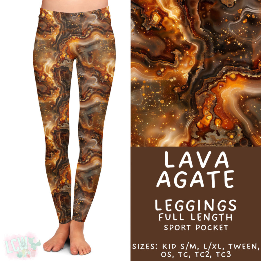 Preorder Custom Styles - Lava Agate - Closes 17 Nov - ETA early Feb 2026 Leggings