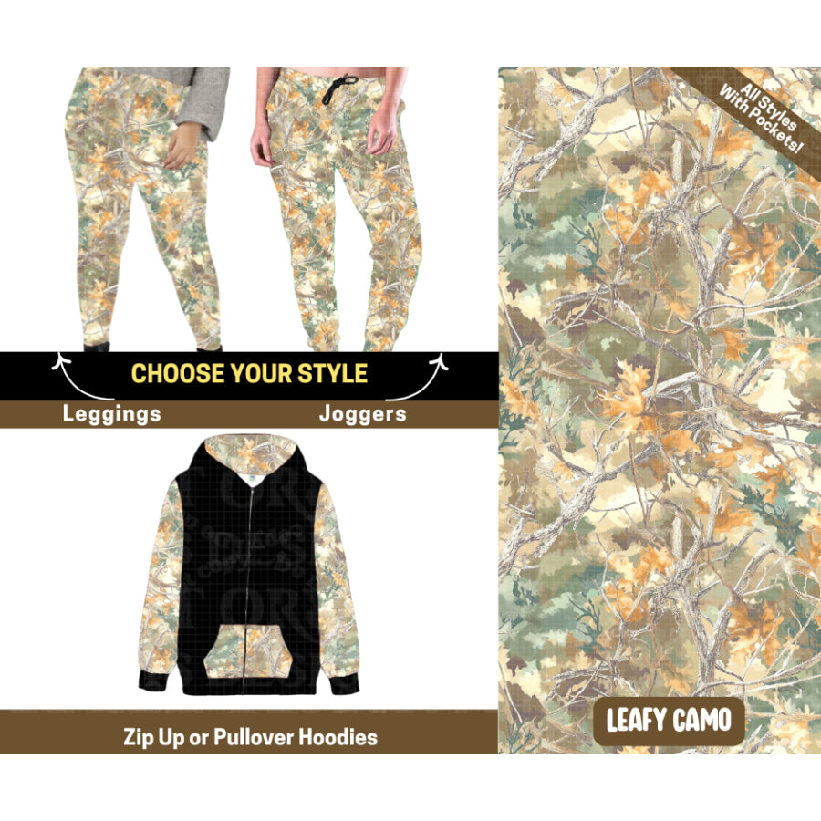 Preorder Custom Styles Leafy Camo Closes 12 Sep ETA mid Jan 2026 Leggings