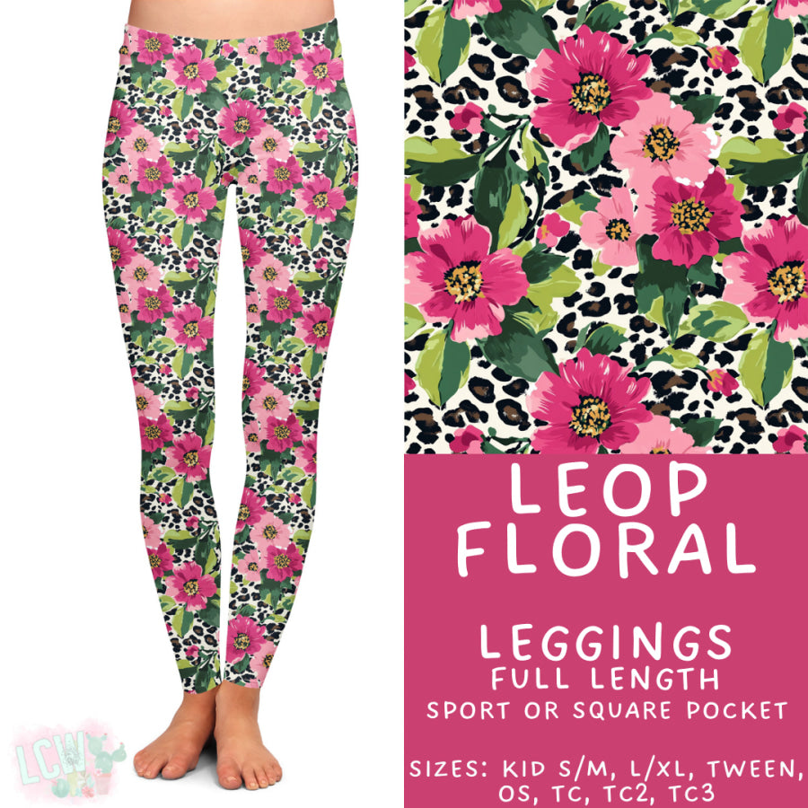 Preorder Custom Styles - Leop Floral - Closes 29 Sep - ETA late Dec 2025 Leggings