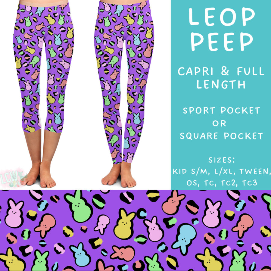 Preorder Custom Styles - Leop Peep - Closes 17 Feb - ETA late Apr 2025 Leggings