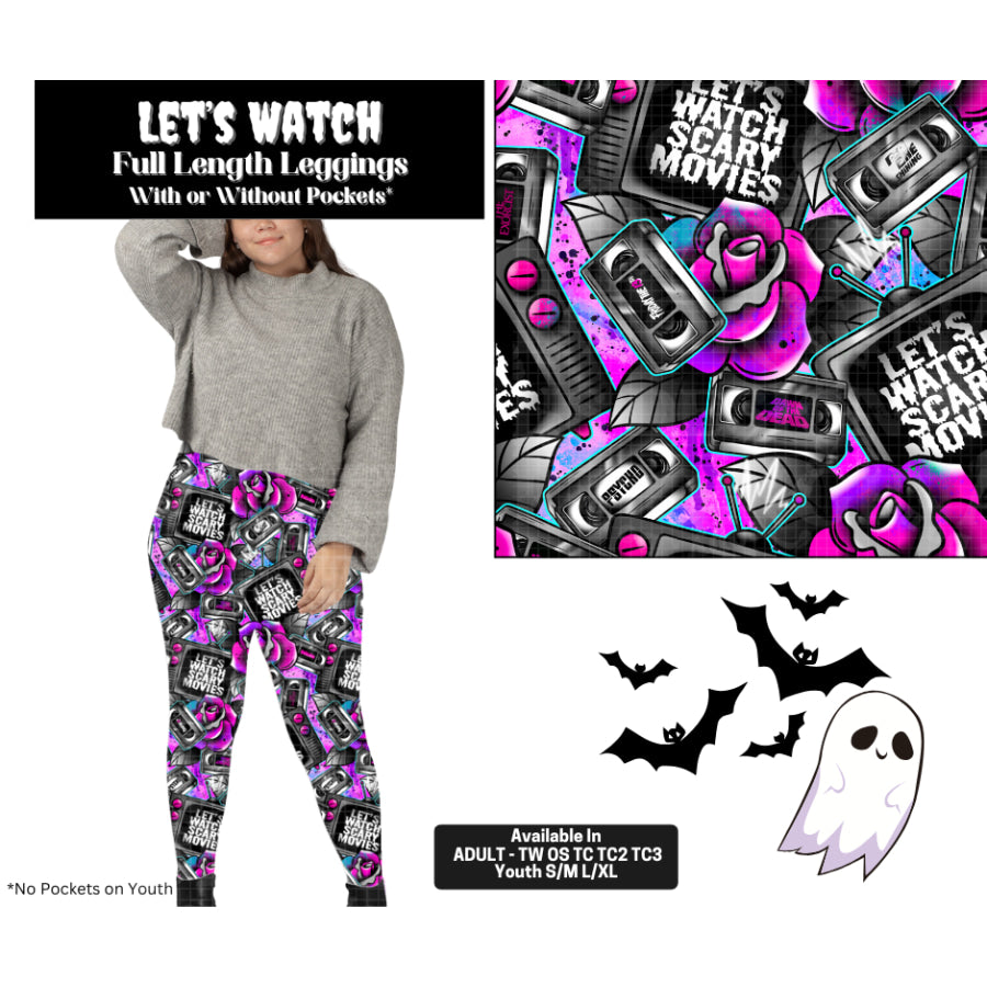 Preorder Custom Styles - Let’s Watch - Closes 28 May - ETA late Sep 2025 Leggings