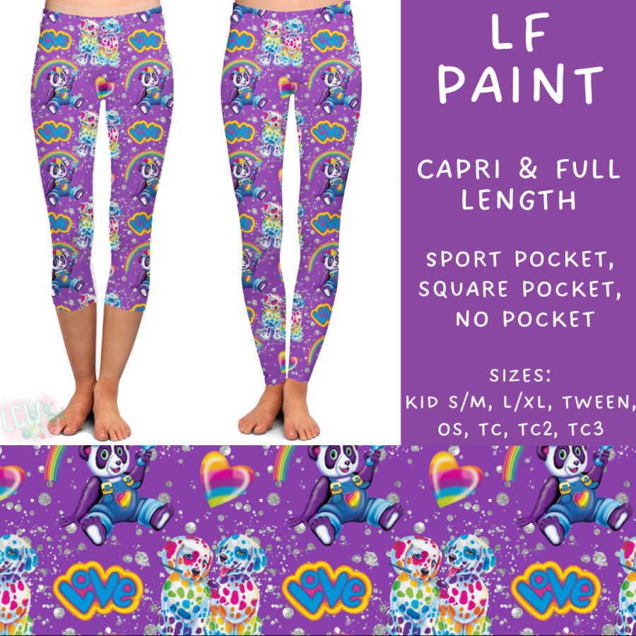 Preorder Custom Styles - LF Paint - Closes 6 Dec - ETA late Feb 2025 Leggings