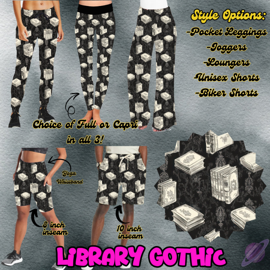 PREORDER Custom Styles - Library Gothic - Closes 26 Jan - ETA late Apr 2025 Leggings