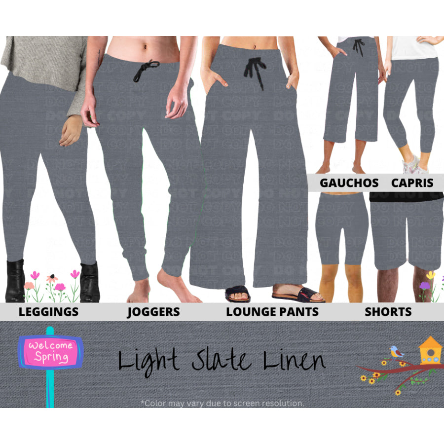 PREORDER Custom Styles - Light Slate Linen - Closes 8 Jan - ETA late Apr 2025 Leggings