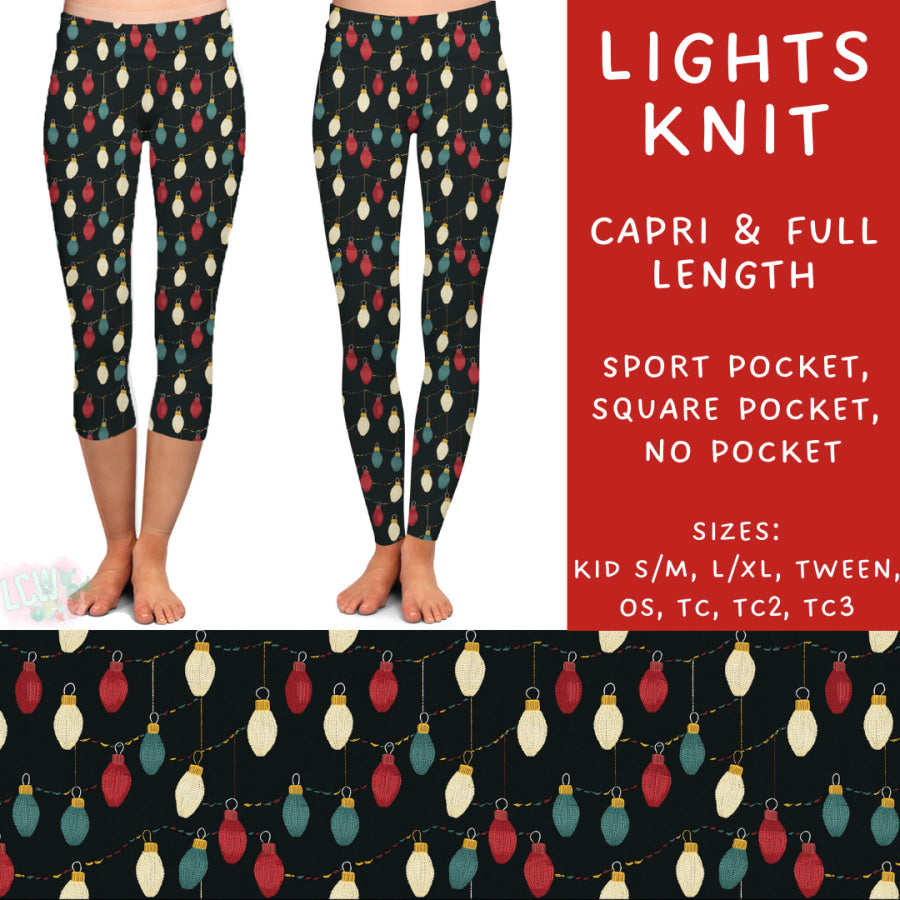 Preorder Custom Styles - Lights Knit - Closes 31 Oct - ETA early Jan 2025 Leggings