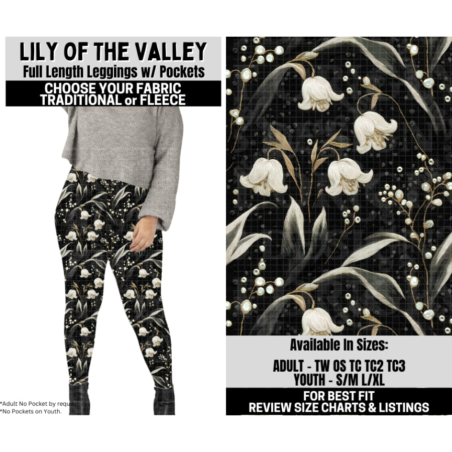 Preorder Custom Styles - Lily Of The Valley - Closes 6 Oct - ETA mid Feb 2026 Leggings