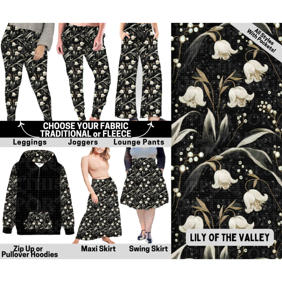 Preorder Custom Styles - Lily Of The Valley - Closes 6 Oct - ETA mid Feb 2026 Leggings