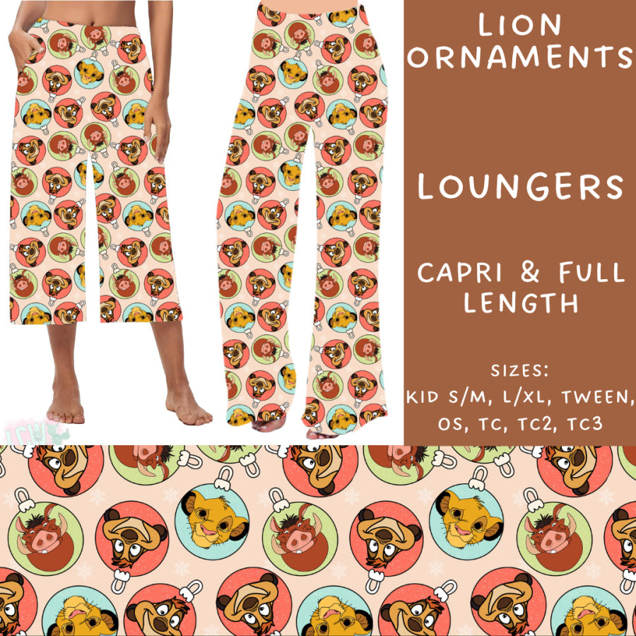 Preorder Custom Styles - Lion Ornaments - Closes 31 Oct - ETA early Jan 2025 Leggings