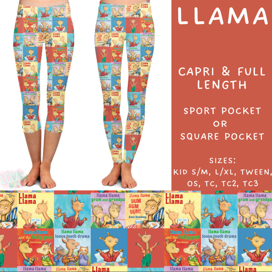 Preorder Custom Styles - Llama - Closes 21 Mar - ETA mid Jun 2025 Leggings