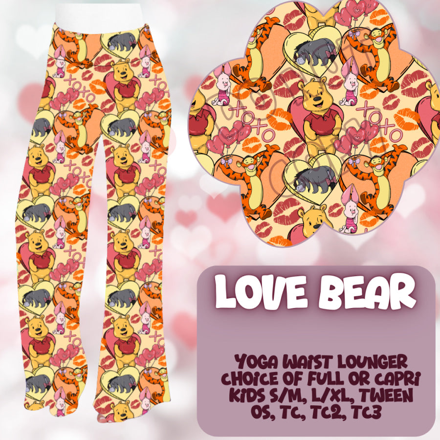 PREORDER Custom Styles - Love Bear - Closes 2 Dec - ETA mid Feb 2025 Leggings