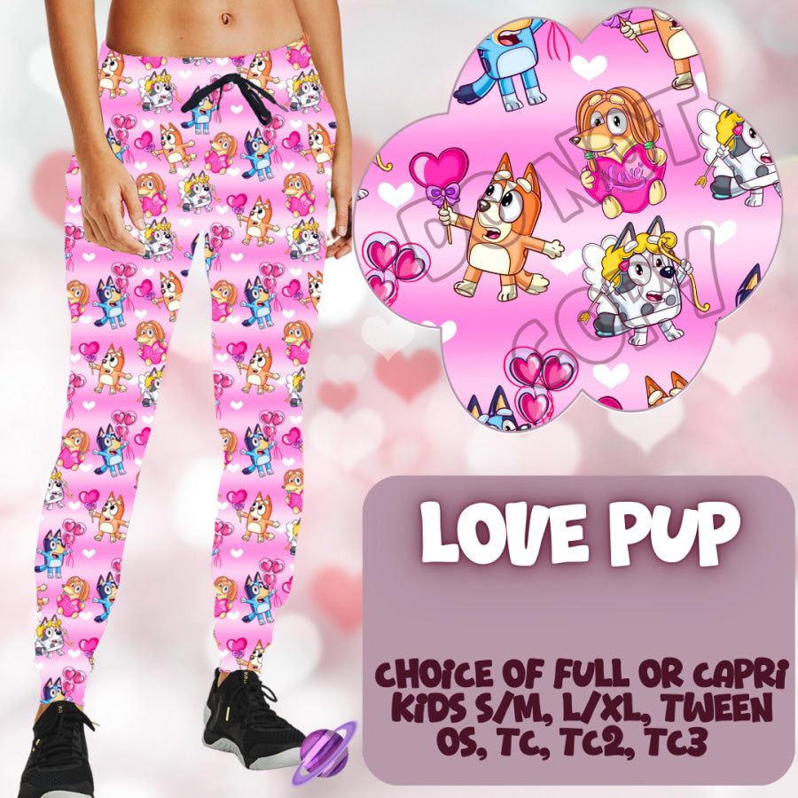 PREORDER Custom Styles - Love Pup - Closes 2 Dec - ETA mid Feb 2025 Leggings