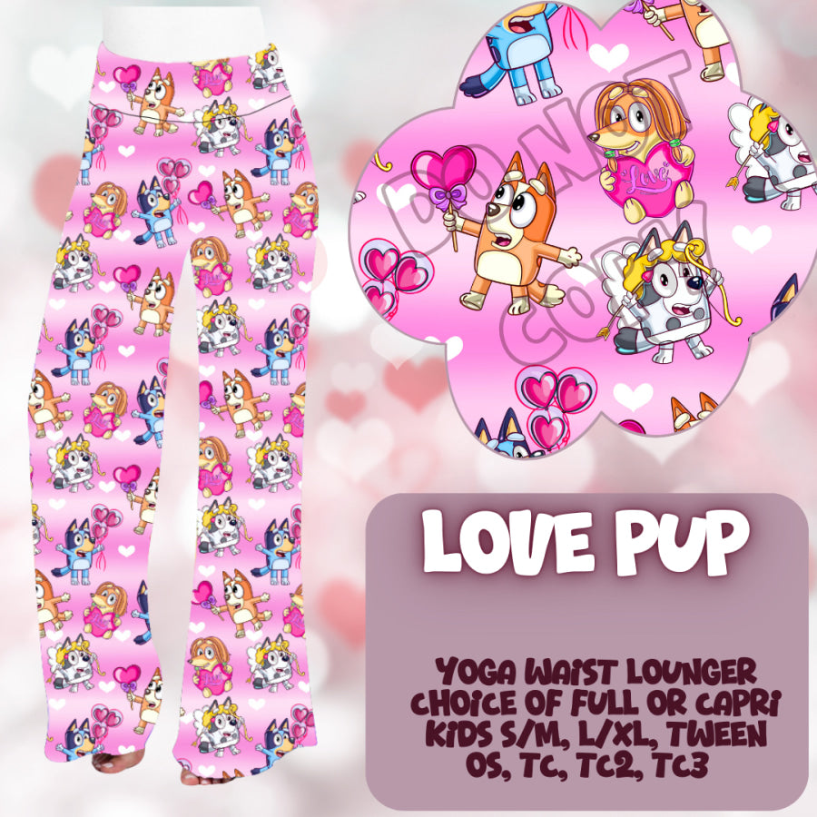 PREORDER Custom Styles - Love Pup - Closes 2 Dec - ETA mid Feb 2025 Leggings