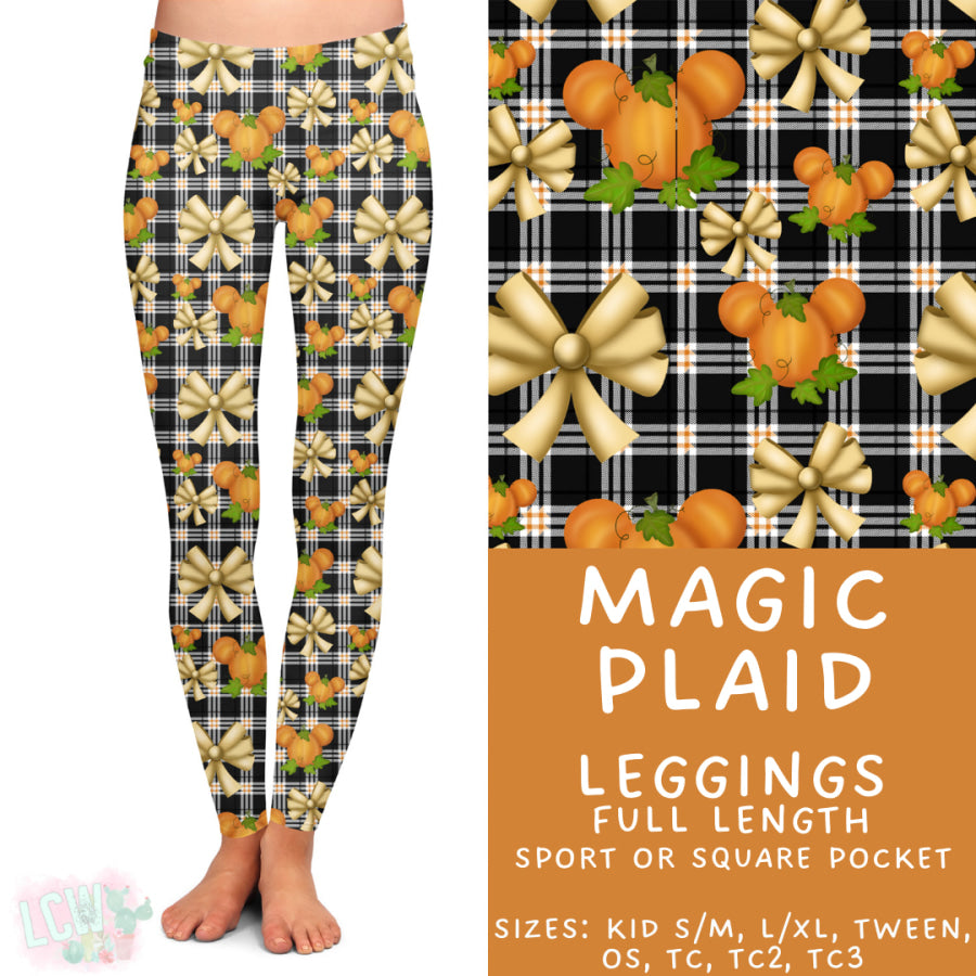 Preorder Custom Styles Magic Plaid Closes 29 Aug ETA late Nov 2025 Leggings