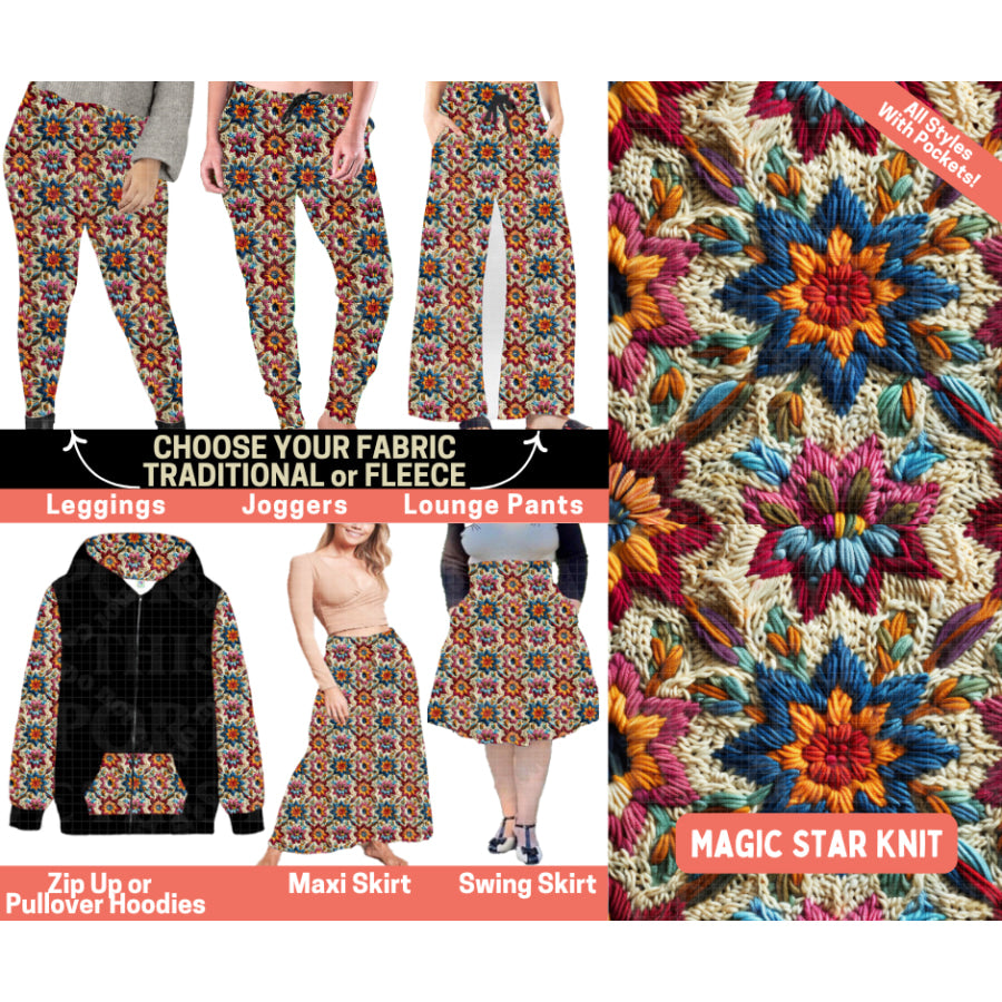 Preorder Custom Styles - Magic Star Knit - Closes 1 Oct - ETA Early Feb 2026 Leggings