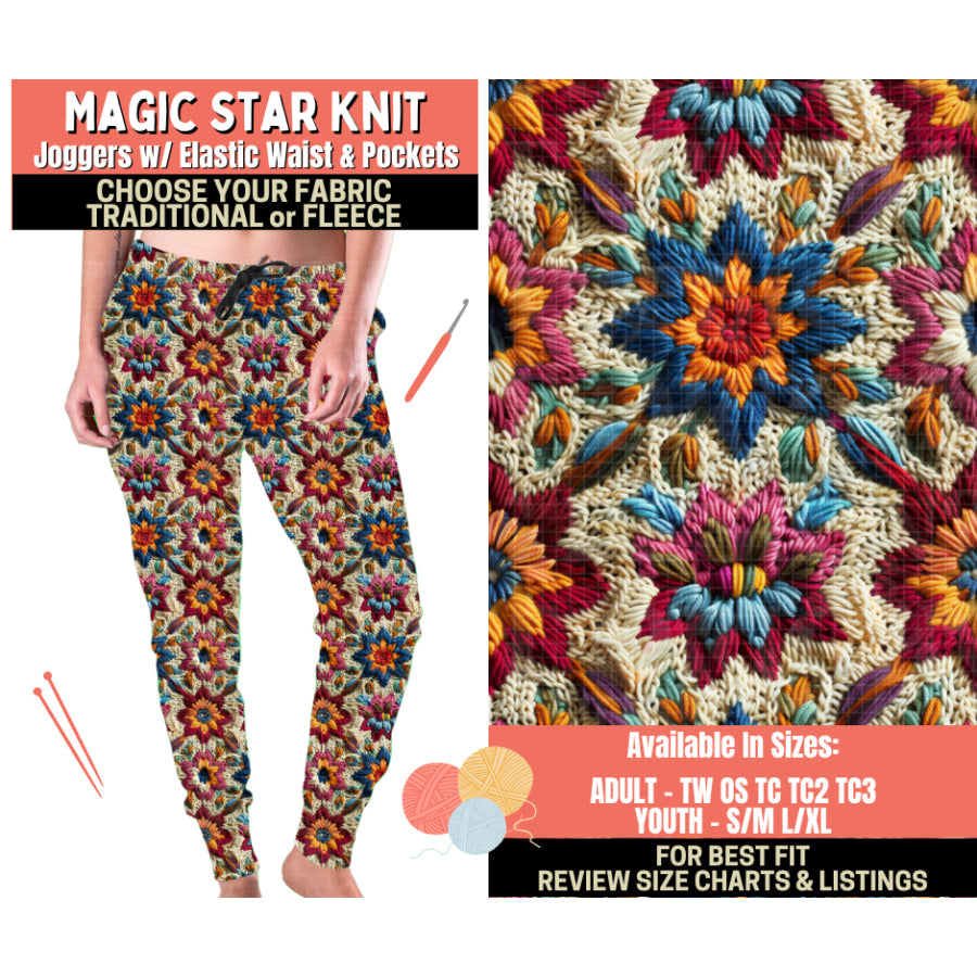 Preorder Custom Styles - Magic Star Knit - Closes 1 Oct - ETA Early Feb 2026 Leggings