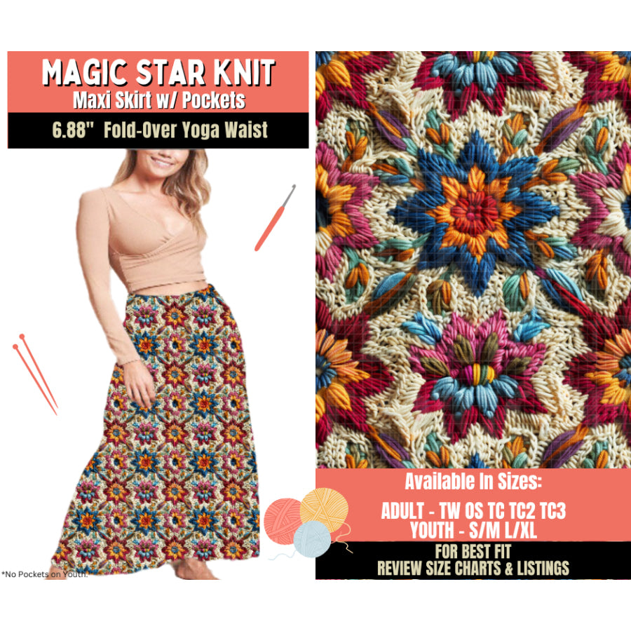 Preorder Custom Styles - Magic Star Knit - Closes 1 Oct - ETA Early Feb 2026 Leggings