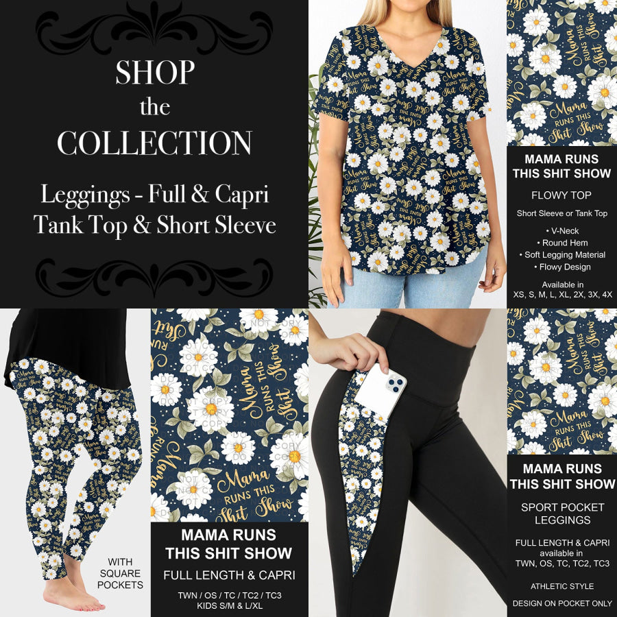 PREORDER Custom Styles - Mama Runs This Shit Show - Closes 18 Jul - ETA mid Oct 2025 Loungewear