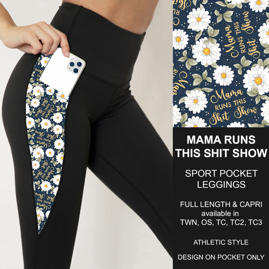 PREORDER Custom Styles - Mama Runs This Shit Show - Closes 18 Jul - ETA mid Oct 2025 Loungewear