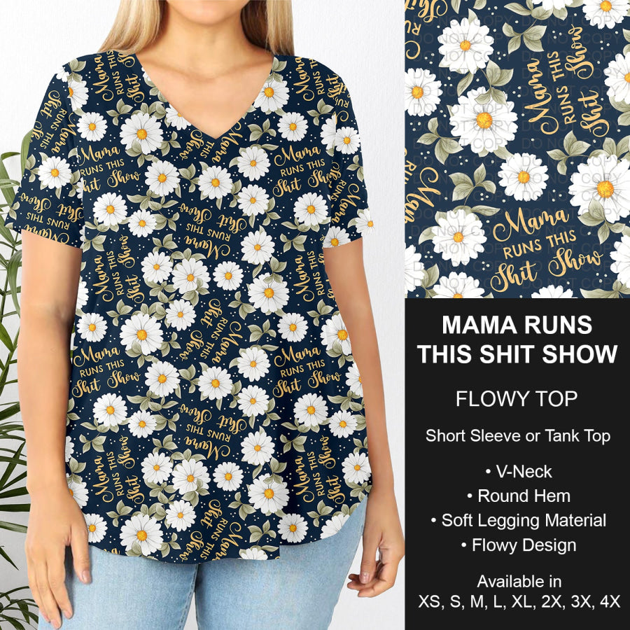 PREORDER Custom Styles - Mama Runs This Shit Show - Closes 18 Jul - ETA mid Oct 2025 Loungewear