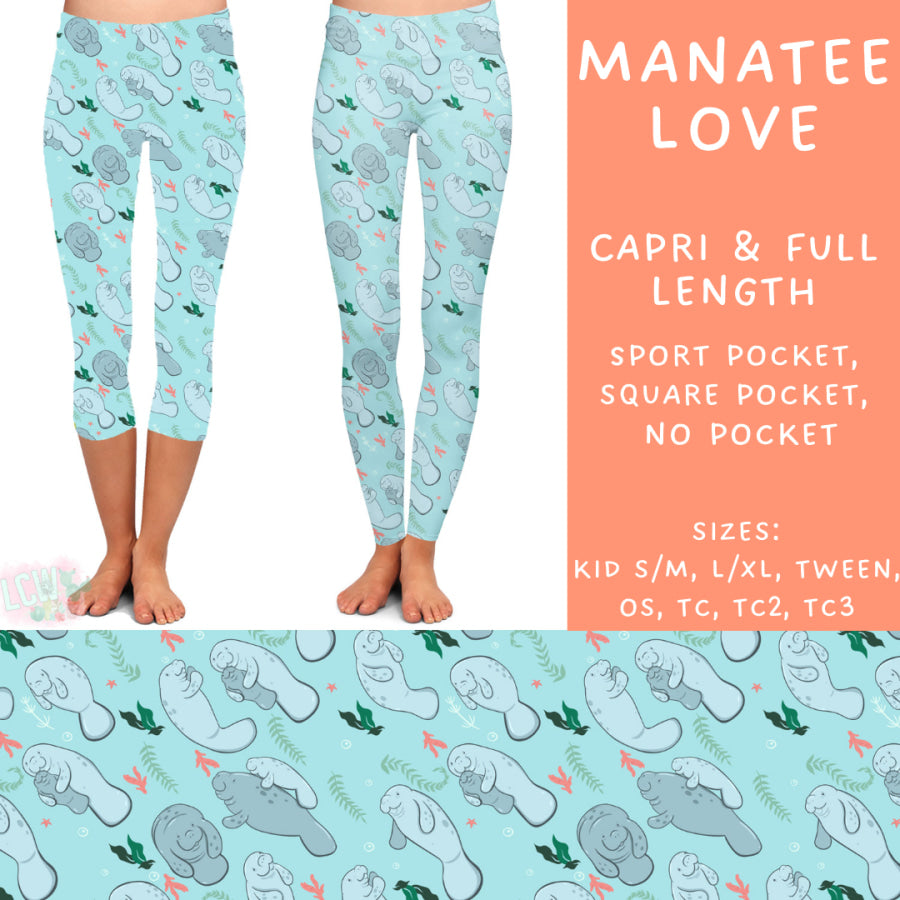 Preorder Custom Styles - Manatee Love - Closes 20 Mar - ETA mid Jun 2025 Leggings