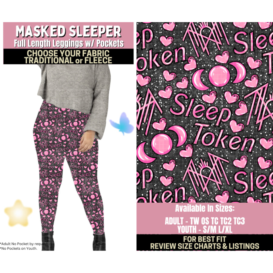 Preorder Custom Styles - Masked Sleeper - Closes 25 Sep - ETA late Jan 2026 Leggings
